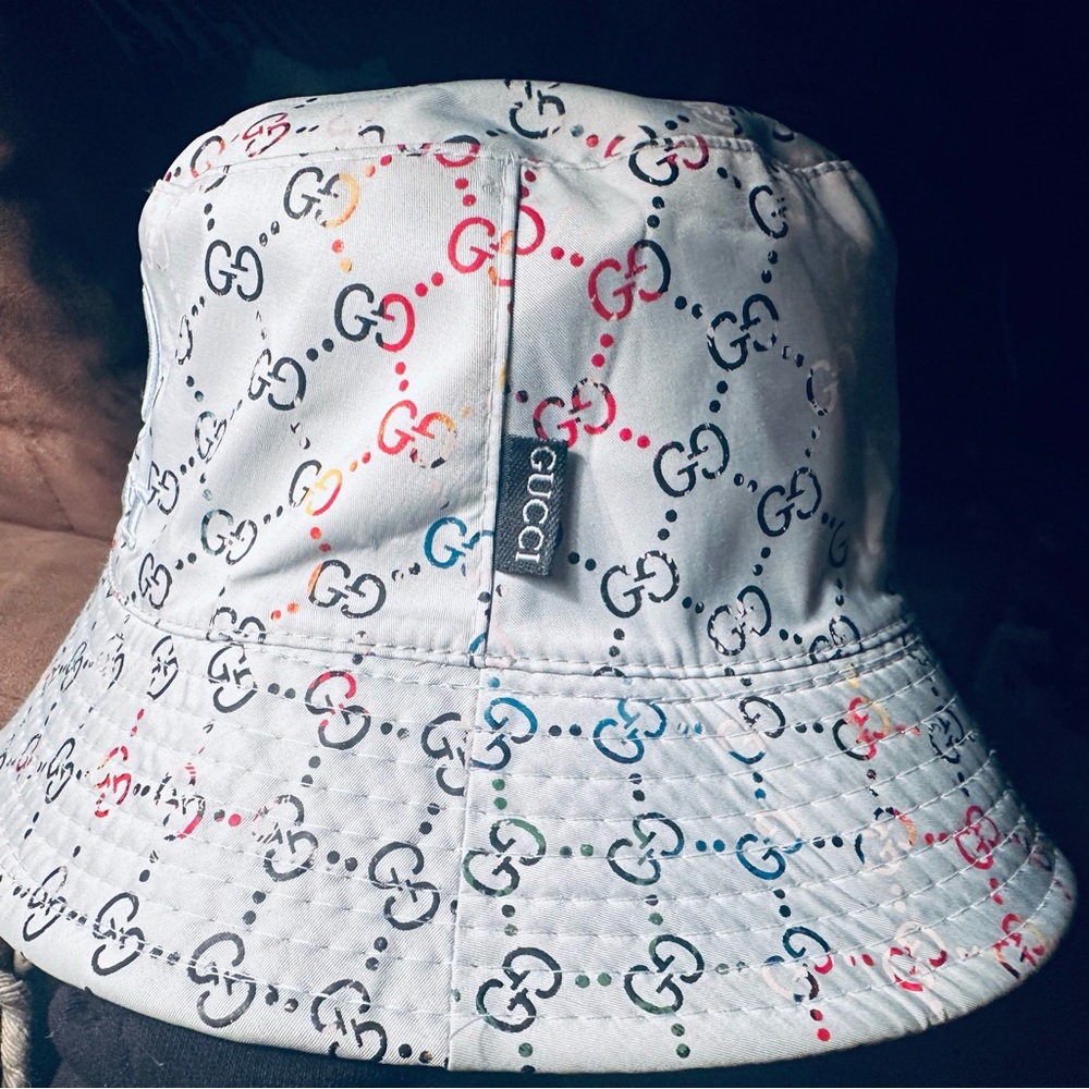 You Gotta Regatta Light Blue Gucci Summer Unisex Bucket Hat Monogram - Picture 4 of 16